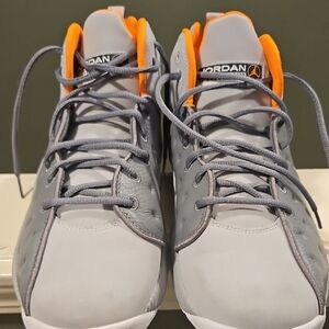 Jordan Athletic Shoes in Gray and Orange